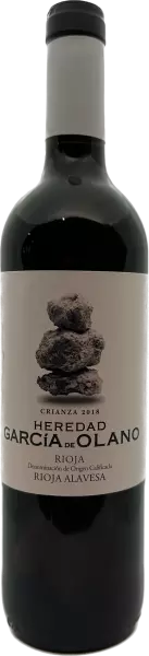 Rioja Crianza "Garcia De Olano" - Vins Leloup 1470 Genappe